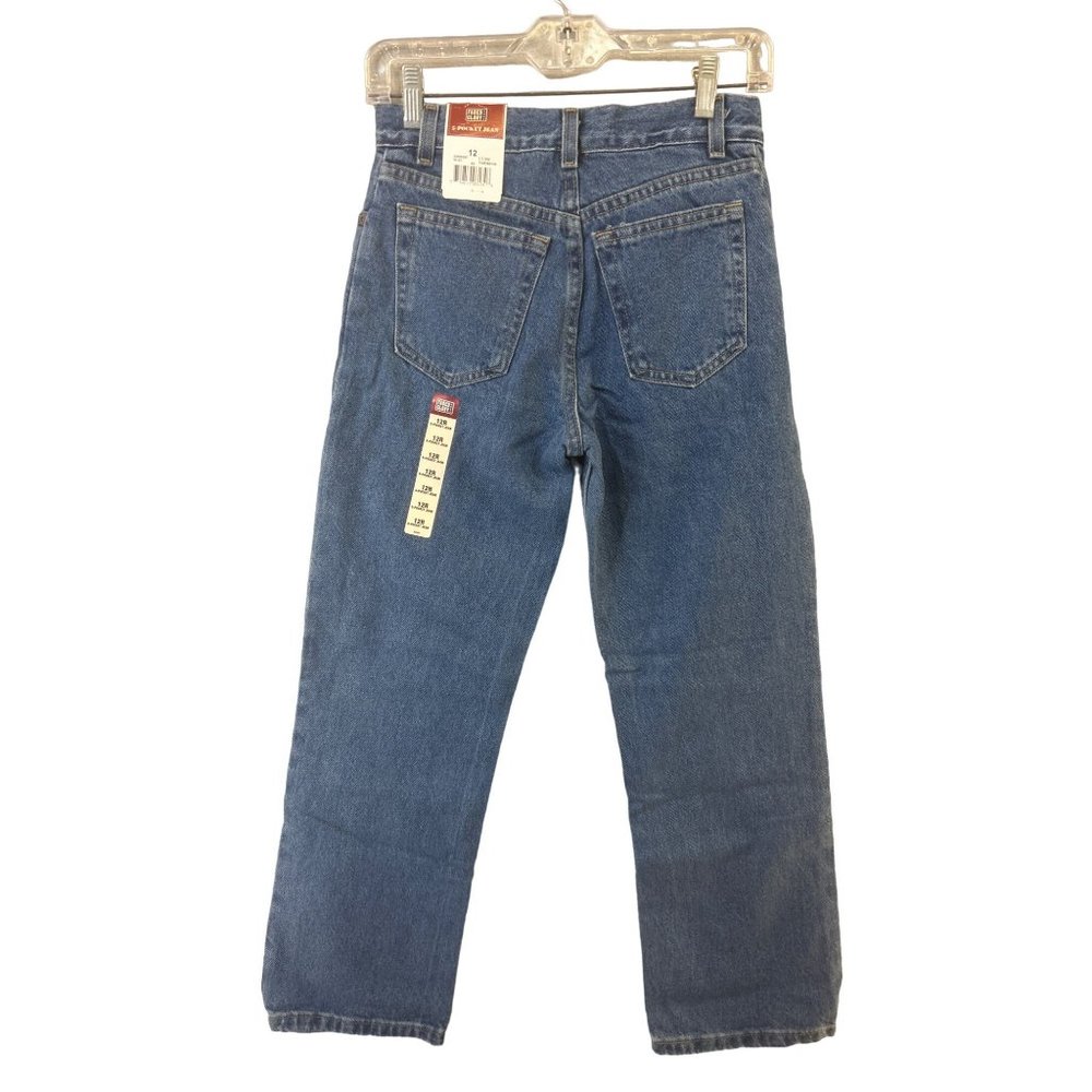 Faded Glory NWT 5 Pocket Jeans Boys Size 12 Regular - Picture 5 of 10